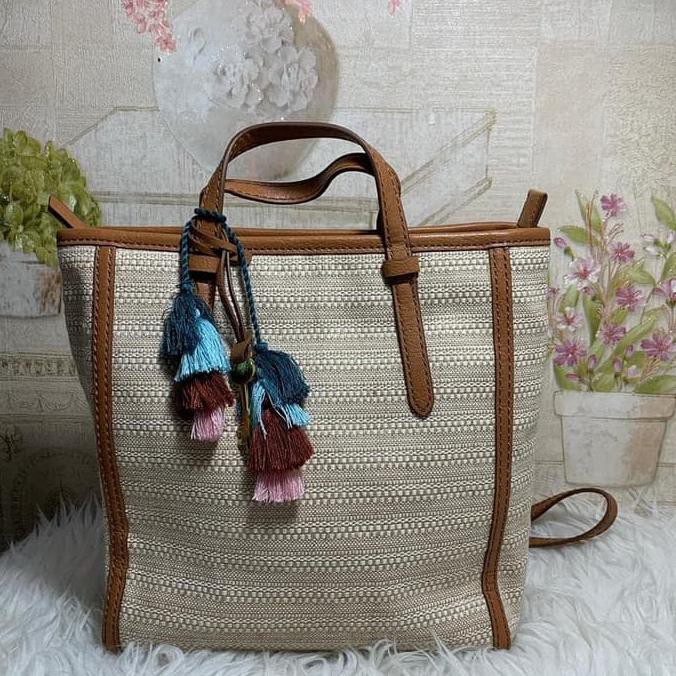 Pengiriman Cepat TAS FOSSIL ORIGINAL - FOSSIL CAMILLA BACKPACK WHEAT in MURAH