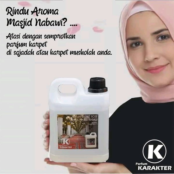 Parfum Karpet Nabawi Wangi Tahan Lama | Pewang Karpet dan Sajadah | Uk 0.5 Liter | Bisa Cod | Terlaris