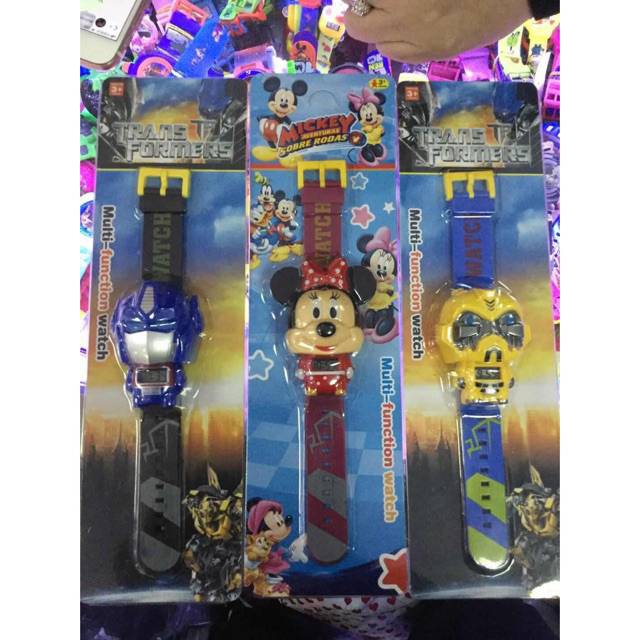 Cod Bayar Ditempat Jam Tangan Anak-Anak Character Multifunction Rubber Digital