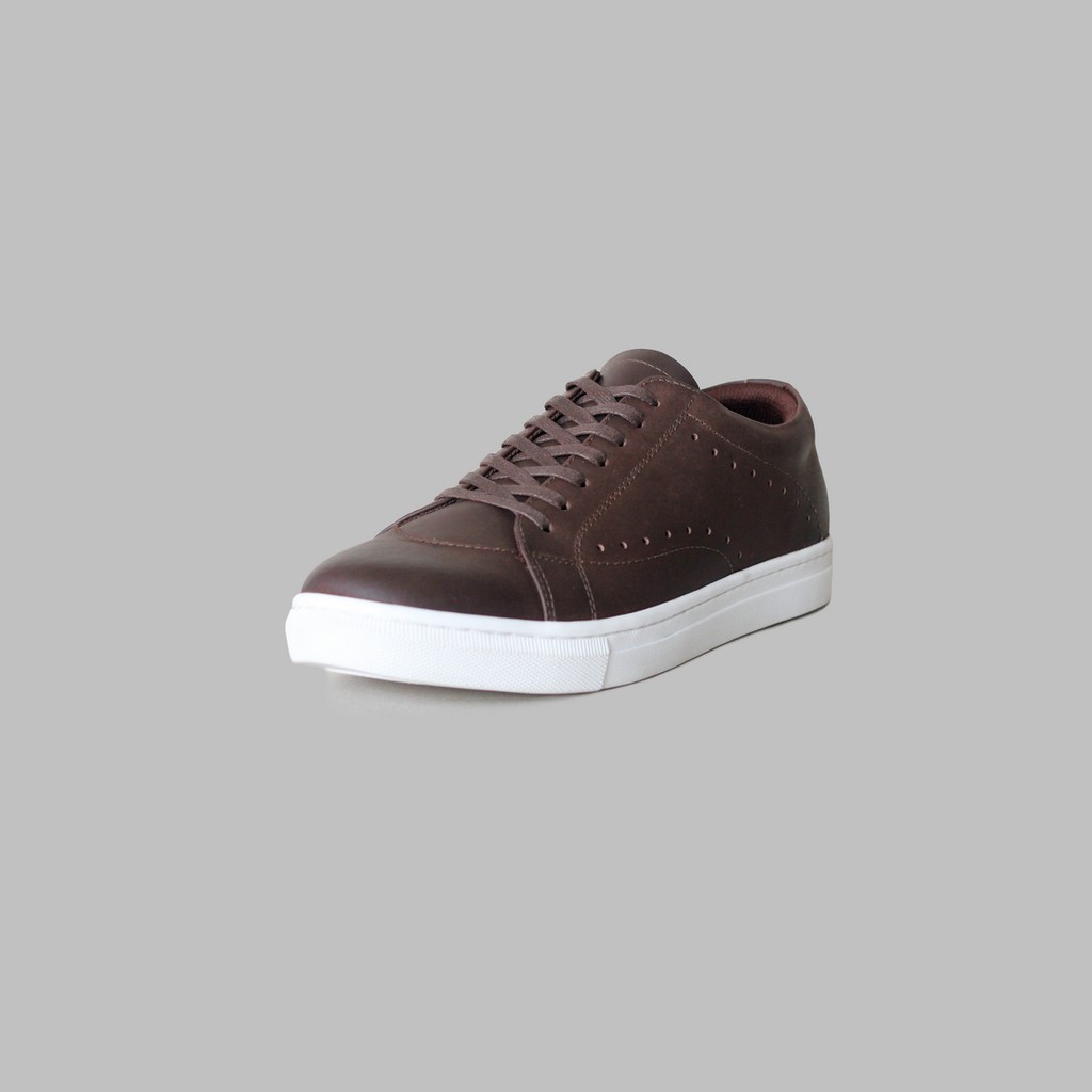 ARTAP - Sepatu Sneakers Kulit Asli - Alordi CH Brown White Sole