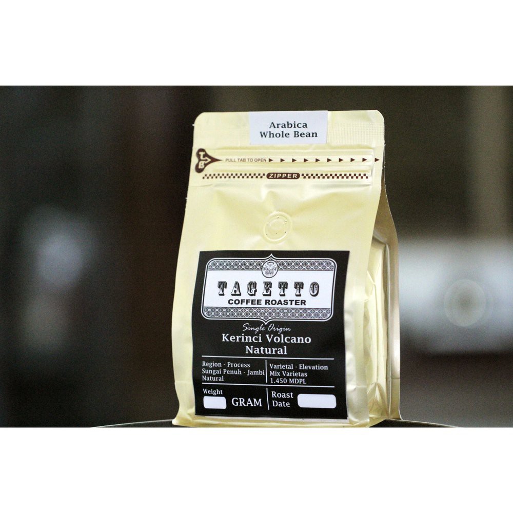

Kopi Arabika Kerinci Volcano Natural 500GR Biji dan Bubuk Tagetto Coffee Terbaik
