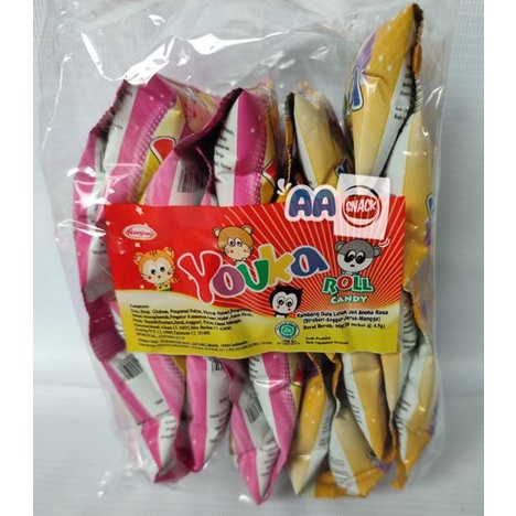 

YOUKA ROLL CANDY PAK ISI 20 X 4.5GR