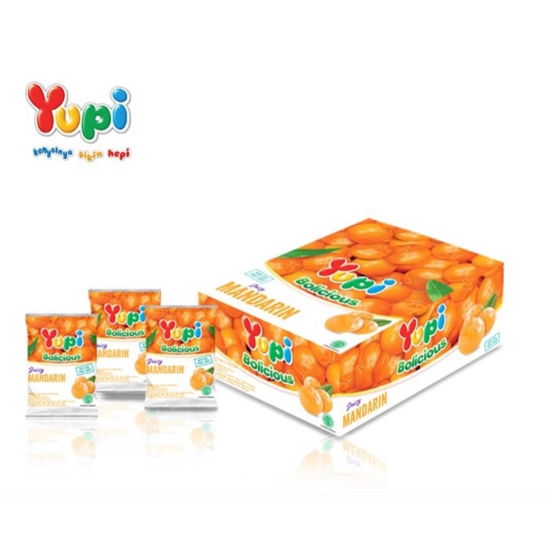 

YUPI BOLICIOUS PERMEN LUNAK RASA MANDARIN 1 PCS by flowsnack