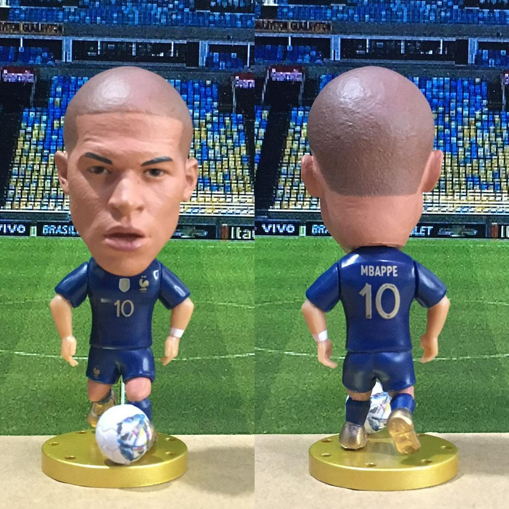 Figure Miniatur Pemain Bola Perancis / France Pogba Mbappe Kante Griezmann Soccerwe Kodoto