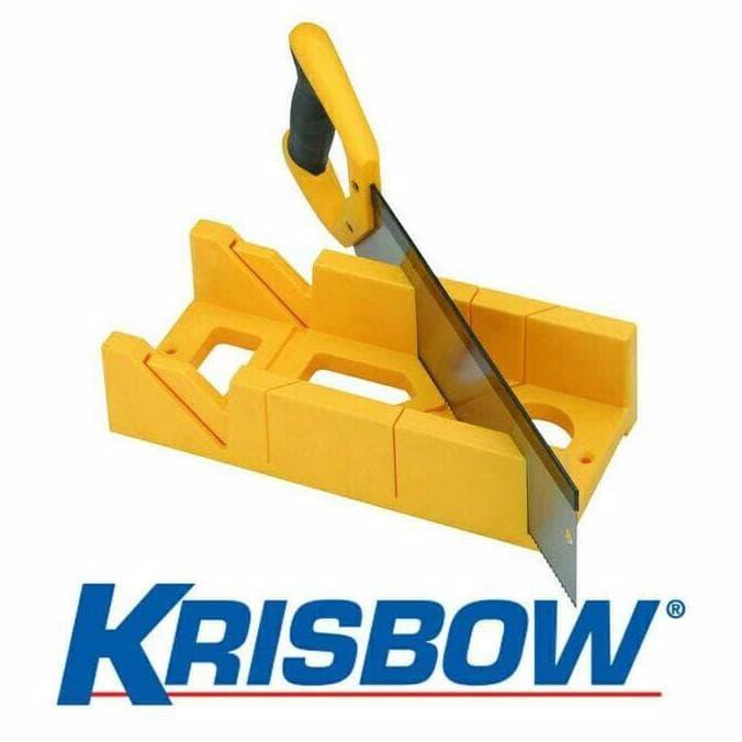 Saw | Krisbow Mitre Box 12" / Tempat Potong Gergaji / Tempat Gergaji Krisbow Termurah
