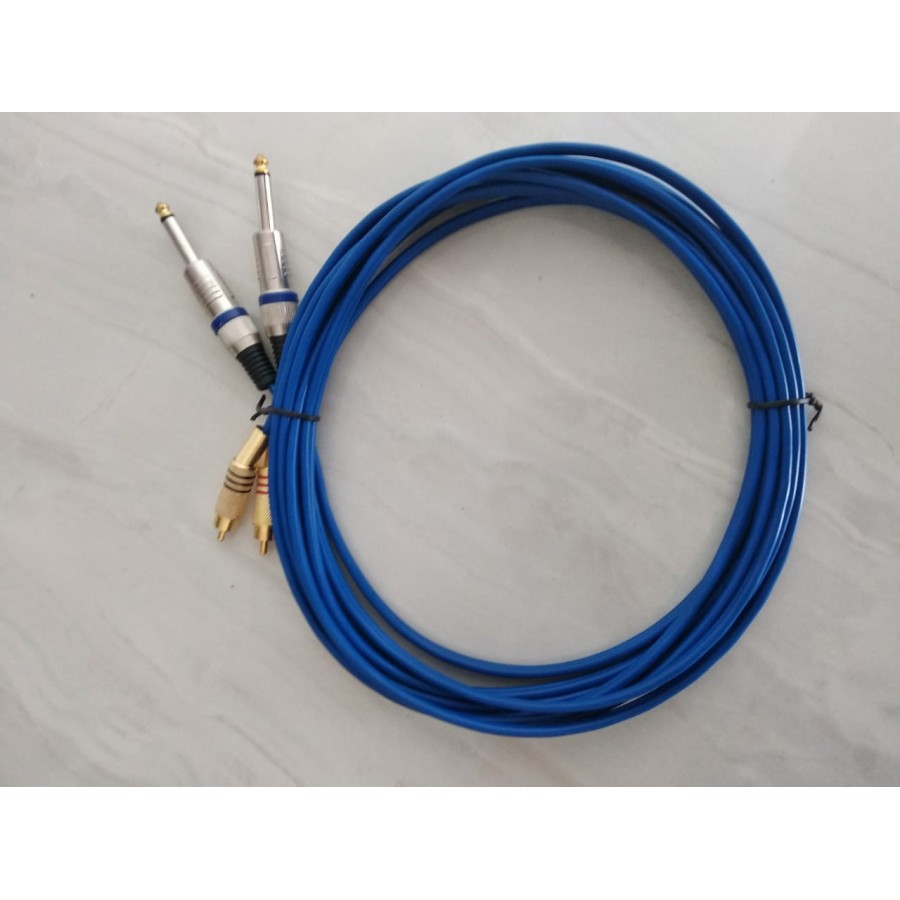 kabel 2 jack akai Mono to 2 jack RCA 5M