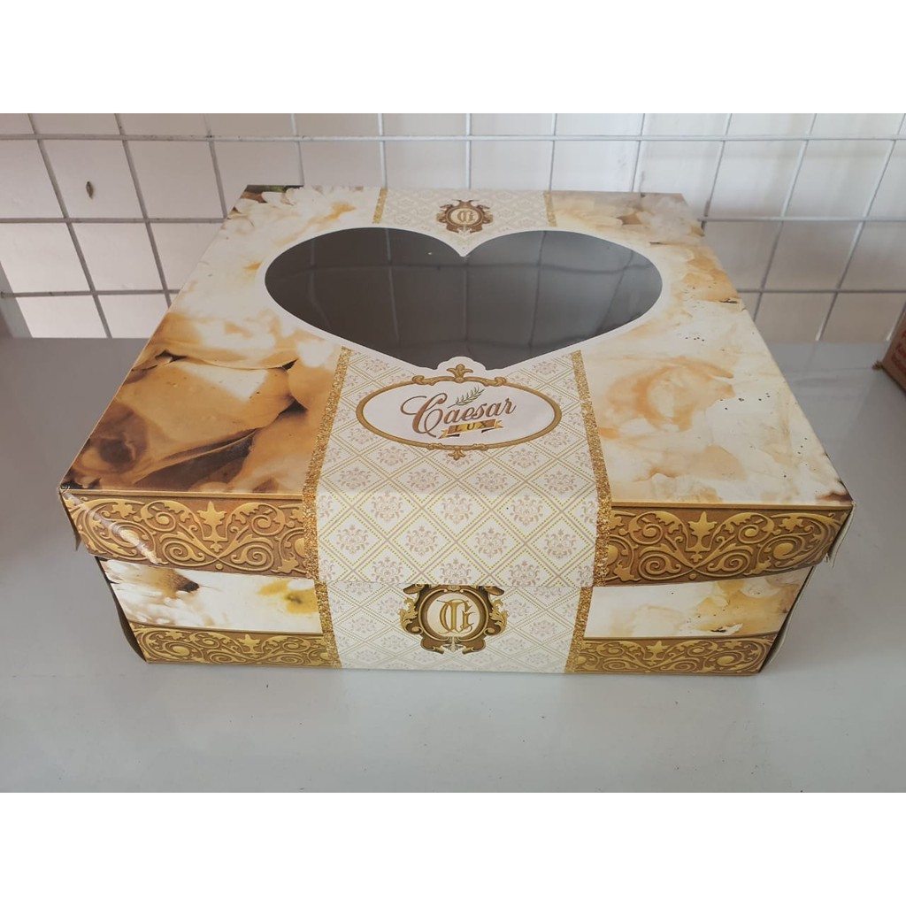 CAKE BOX CAESAR LUX 20X20 KOTAK DUS KUE TART 20 X 20 JAJAN ROTI KUE HANTARAN SESERAHAN