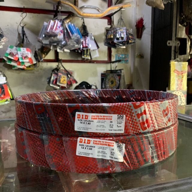 Velg did hitam ring 14 ukuran 140 dan 160 sepasang