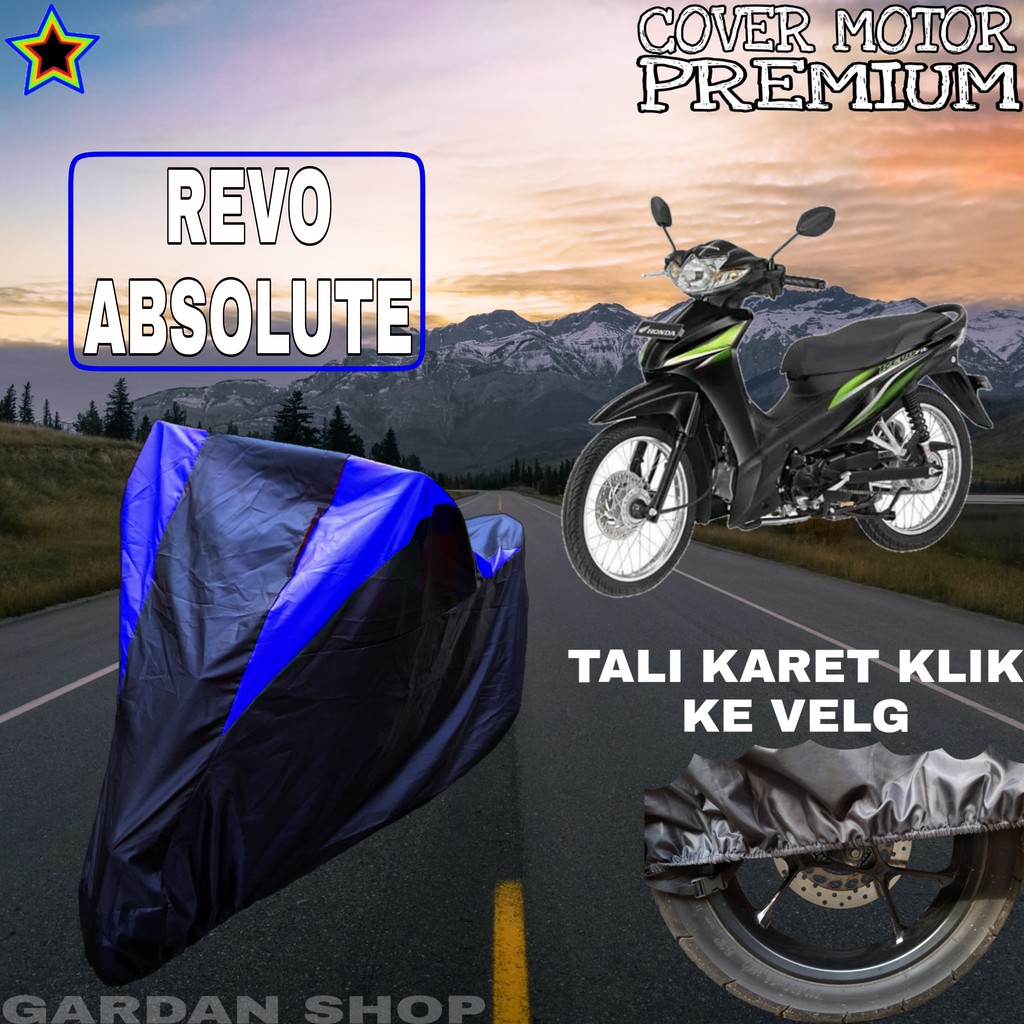 Sarung Motor REVO ABSOLUTE Hitam BIRU Body Cover Revo PREMIUM