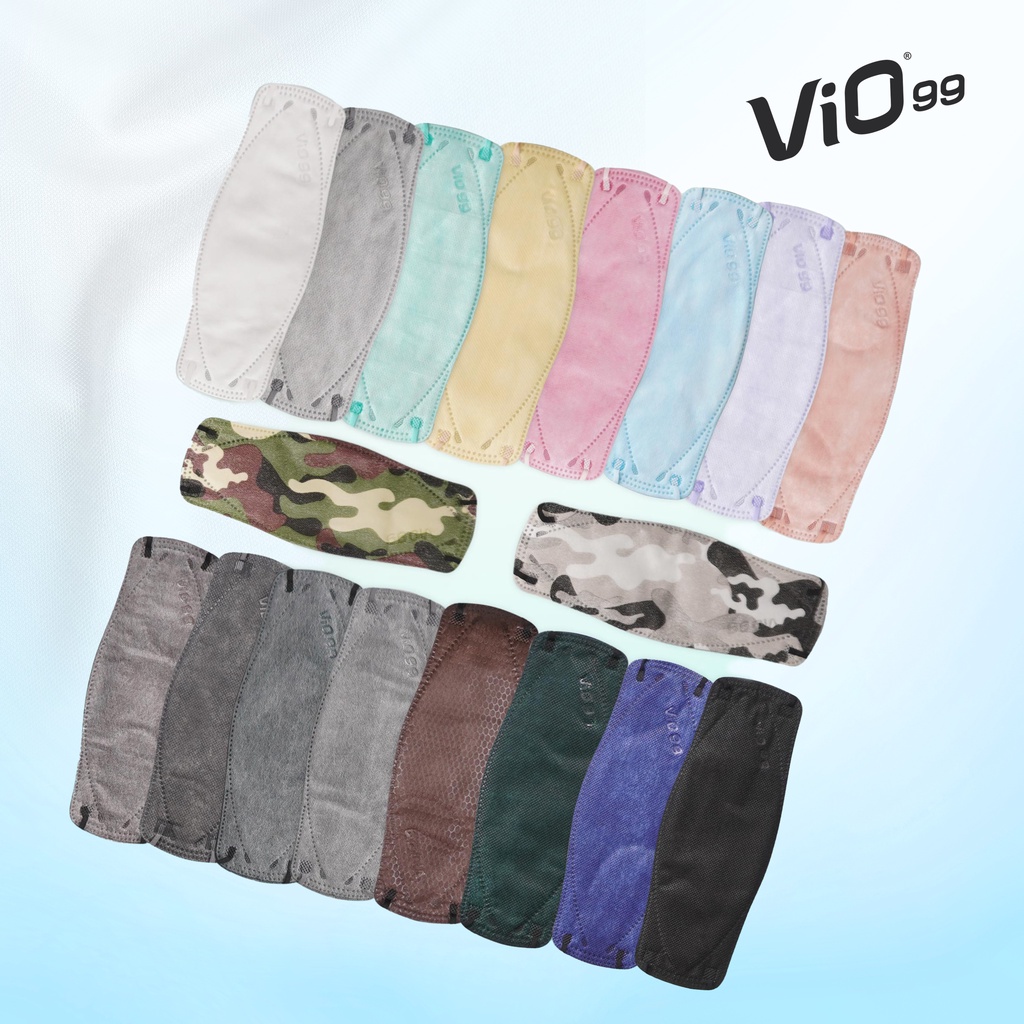 Vio - VF99 Mask '30S 4 Ply Earloop - Masker Medis Premium filtrasi 99 % aman mampu menyaring virus