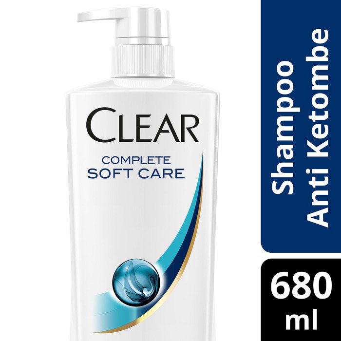 CLEAR SHAMPOO ANTI KETOMBE COMPLETE SOFT CARE 680ML Unilever