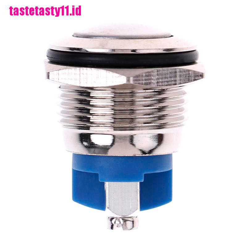 1 Pc Tombol Tekan momentary Bahan metal Anti Air Ukuran 16mm