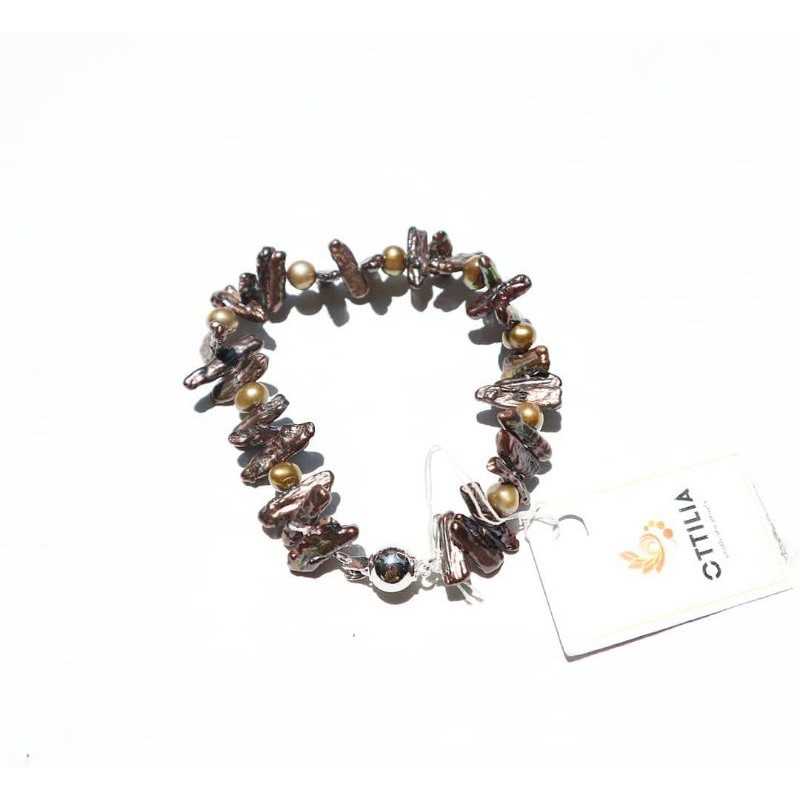 Gelang Mutiara Air Tawar Keshi