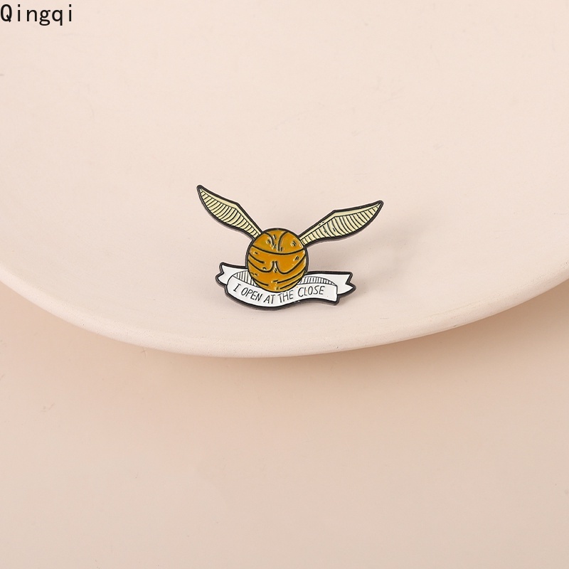 Bros Pin Enamel Desain Golden Snitch I Open At The Close Magic Spells Harry Magic Untuk Hadiah Anak