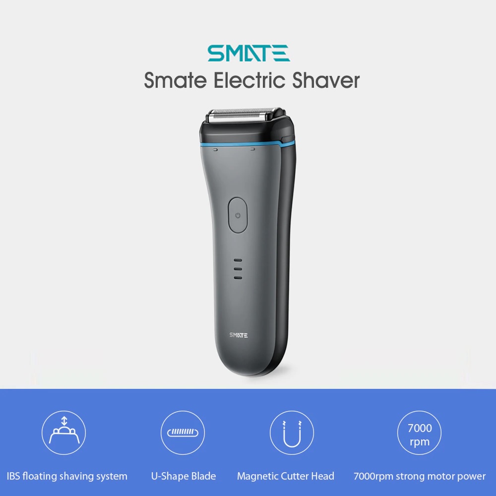 SMATE ST-W38 - Electric Shaver Razor 3 Blades - Alat Cukur Elektrik