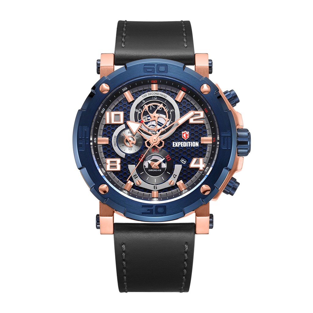 Expedition E6769 Rosegold Blue, Jam Tangan Pria, Original