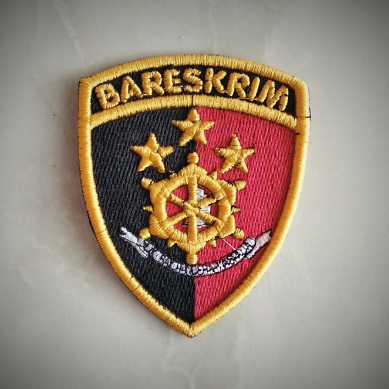 Bordir Logo Bareskrim Polri Timbul