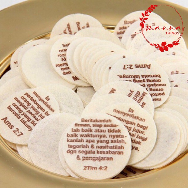 

Hosti Ayat Manna diameter 5CM 100pcs