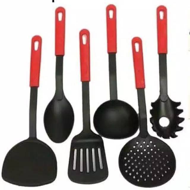 Kitchen tool Sodet Set 6 pcs Spatula Sutil Warna ALAT MASAK SET SODETAN