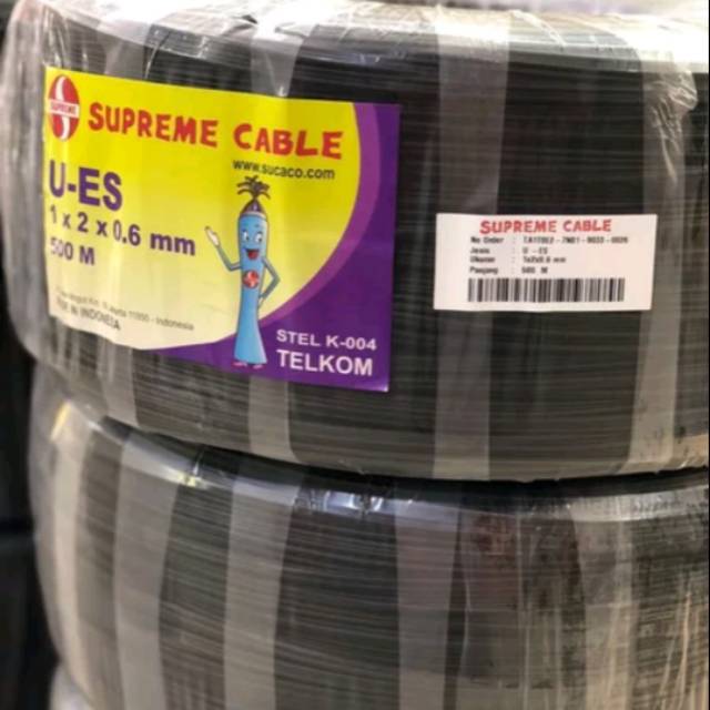 Kabel drop wire dw kabel telpon outdoor supreme kabel telepin dropwire