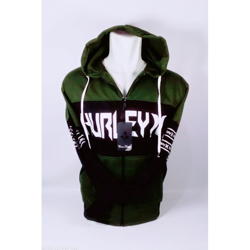 Sweater Hurley Hijau Botol Jaket Hurley Hoodie Hurley