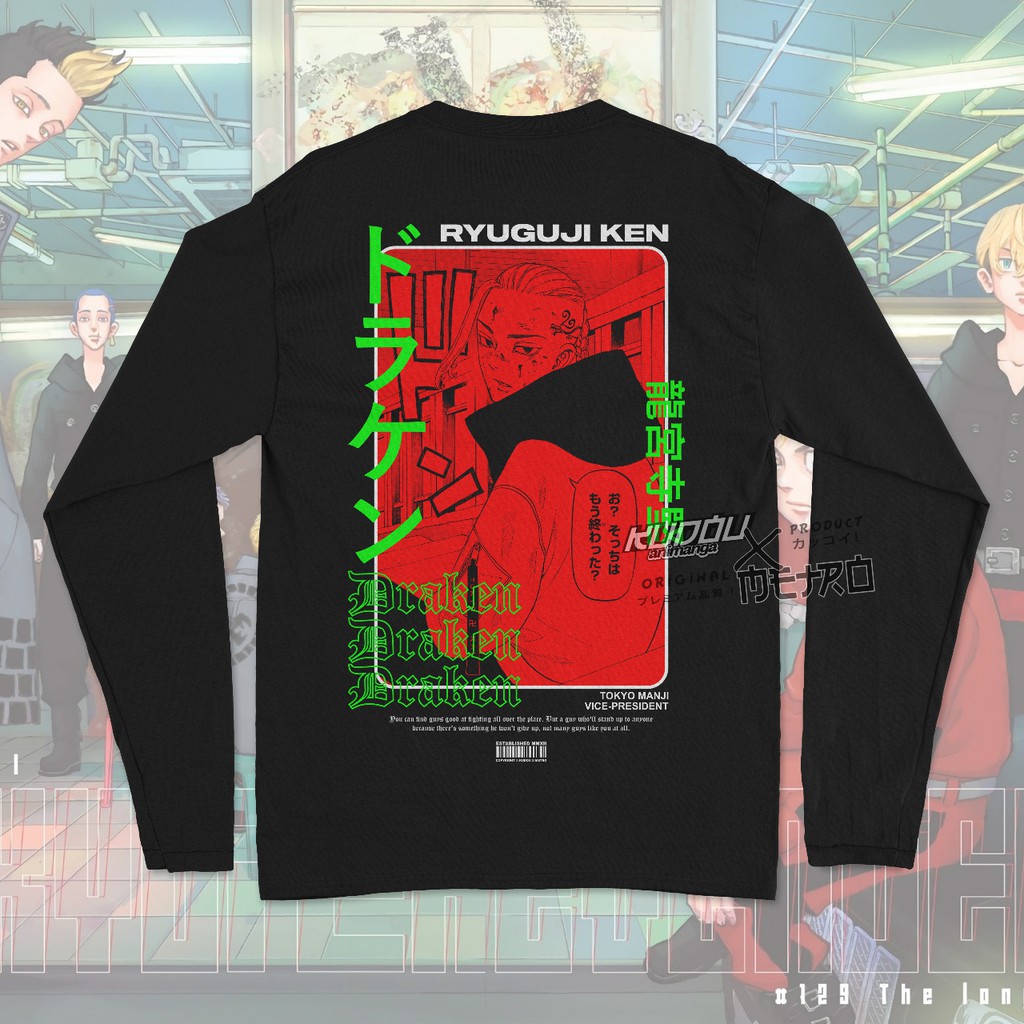 Longsleeve Draken Tokyo Manji Anime Manga Tokyo Revengers Premium