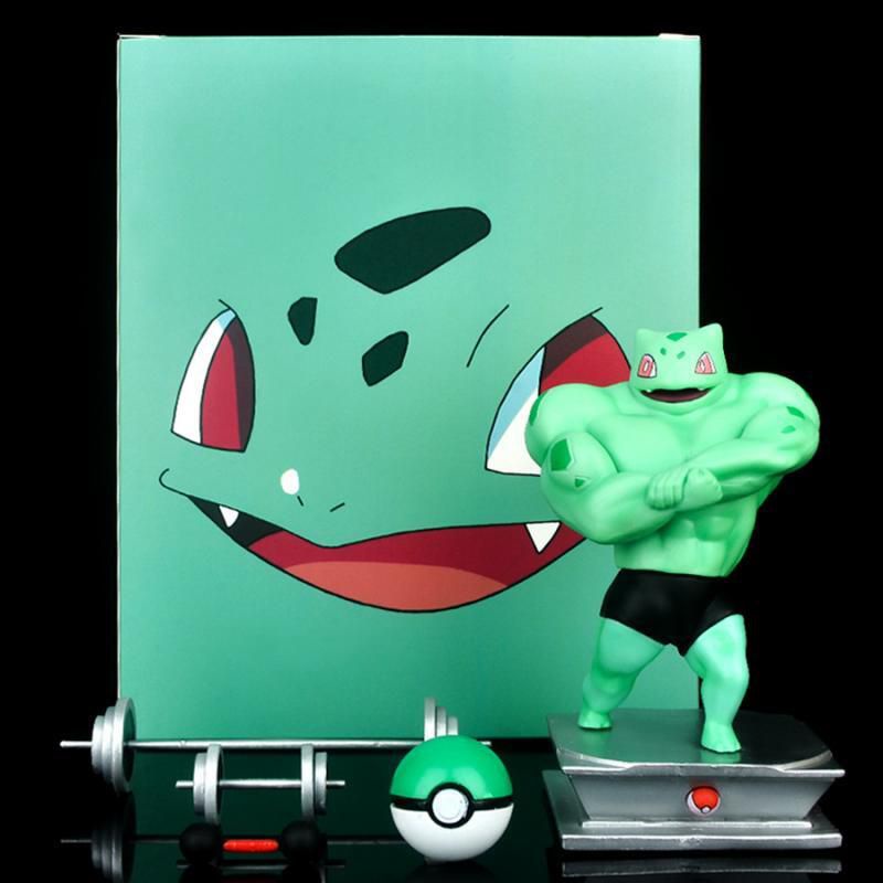 【Ready Stock】6 models Pokemon Muscle Pikachu  Squirtle  Charmander Bulbasaur  Action Figure Model Toys