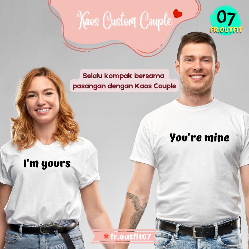 KAOS COUPLE TULISAN / KAOS CUSTOM / KAOS DISTRO / BAJU T-SHIRT COUPLE / KAOS COTTON COMBED 30S