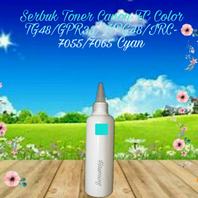 Serbuk Toner Canon NPG48 NPG 48 TG 48 C-EXV31 GPR 33 IR-C7055 C7065 C7260 C7270 Cyan 1x Isi