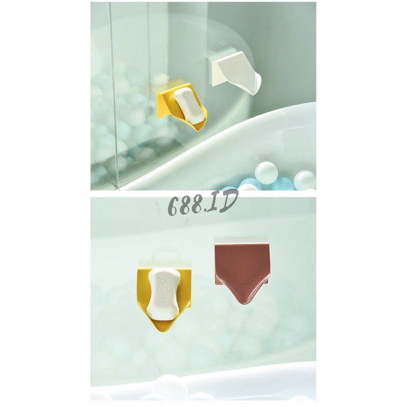Rak Tempat Sabun Batang Tempel Dinding Tanpa Paku Model Terbaru Unik Minimalis Soap Holder PR 07