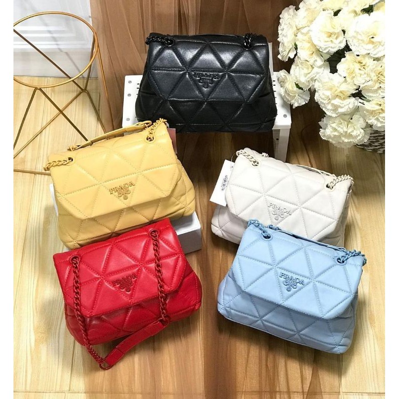 Tas Selempang Wanita Tas Shoulderbag Wanita Prda Spectrum Shoulder bag Import Prada Tas Bahu Murah-0