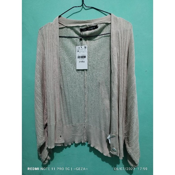 Baju Rajut Zara Original Cream