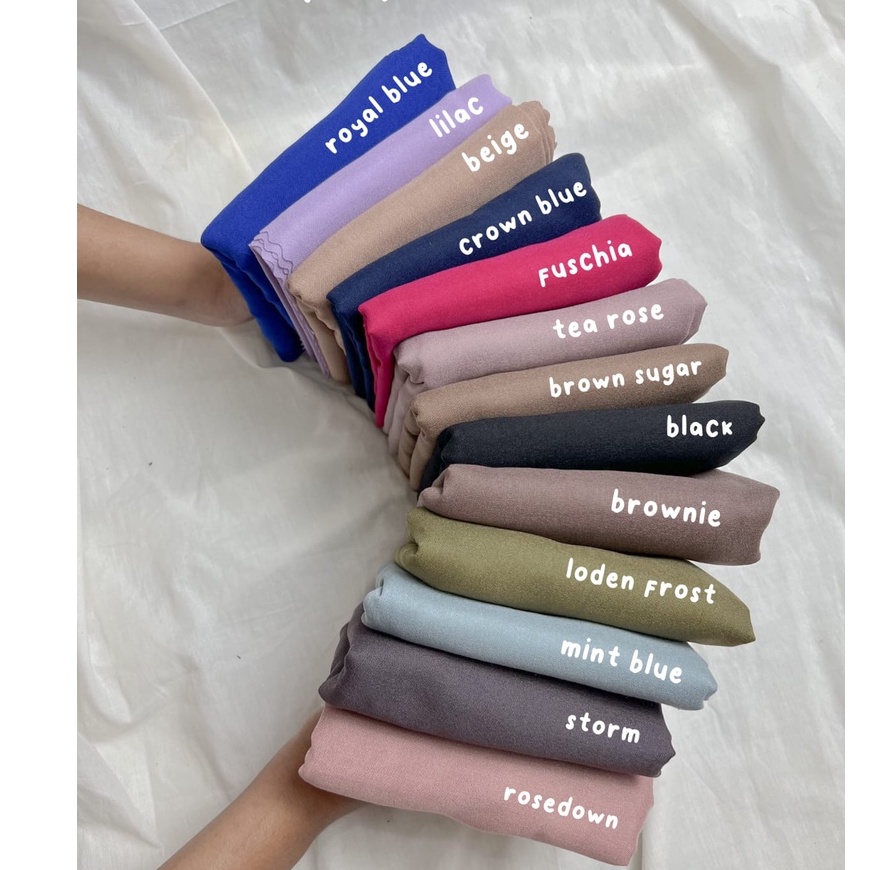 Official Emhermahijab - Hara Voal Premium Square Plain (Basic Kerudung Voal Premium Segi Empat