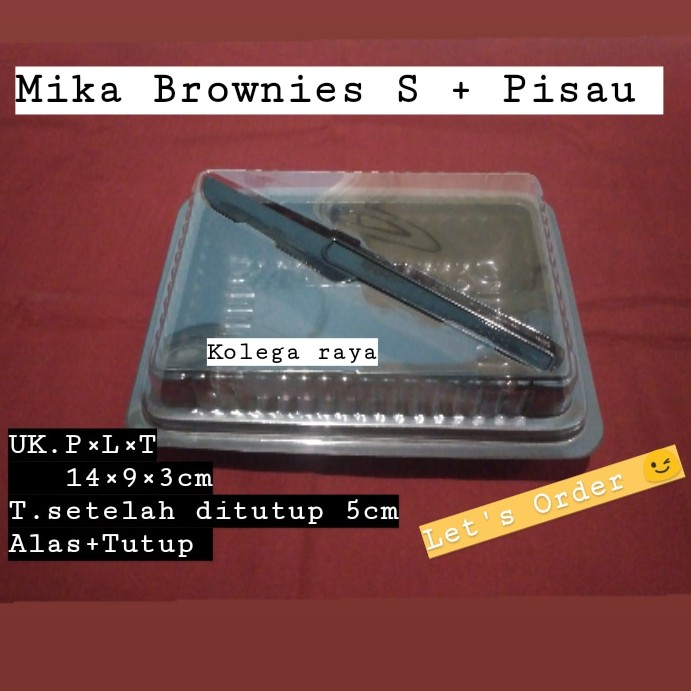 Mika Brownies S  Paket Dapat Pisau ISI 10PCS