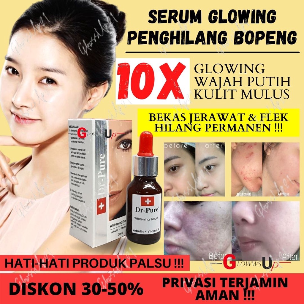 SERUM WAJAH DR PURE SERUM WHITENING - SERUM PENCERAH WAJAH