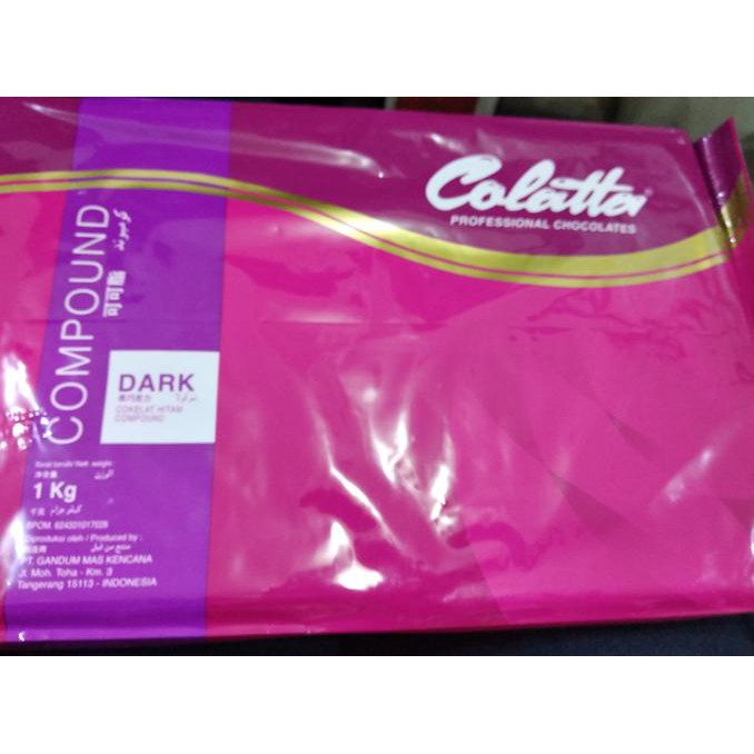

31.87-Kue- Collata Coklat Compound Dark 1Kilo -Terlengkap-Termurah-Dijamin.