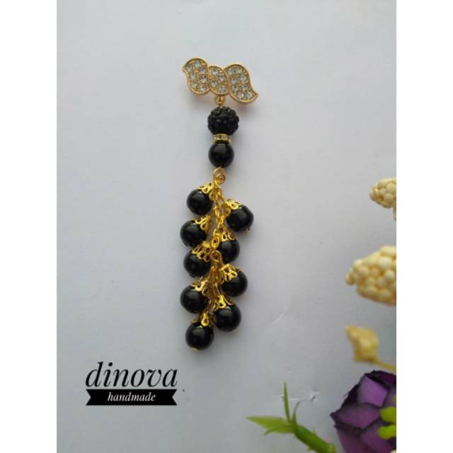 Bros dagu juntai mutiara kekinian /brosdagu murah/souvenir/dinova store