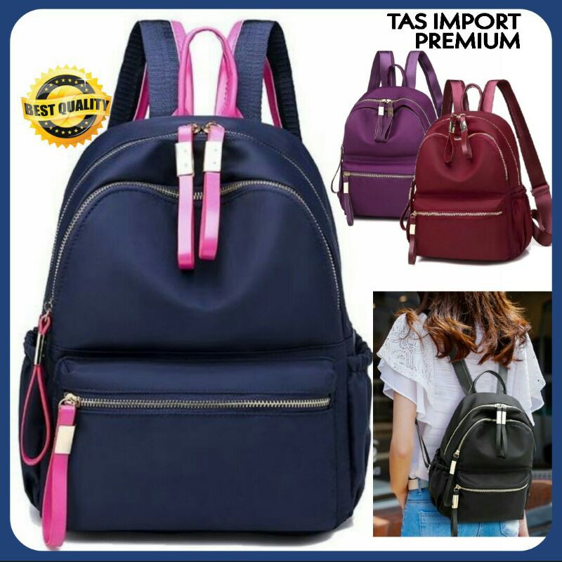 Tas Ransel Wanita Import Batam Terbaru 2021 Backpack Wanita Import Stylish Korea Kekinian Ready