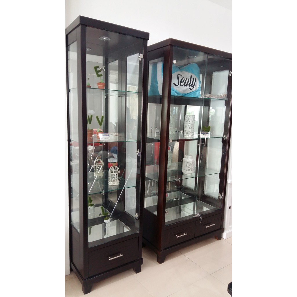 PROMO FREE ONGKIR PAJANGAN LEMARI  RIAS 2  PINTU  KACA  UK 90 