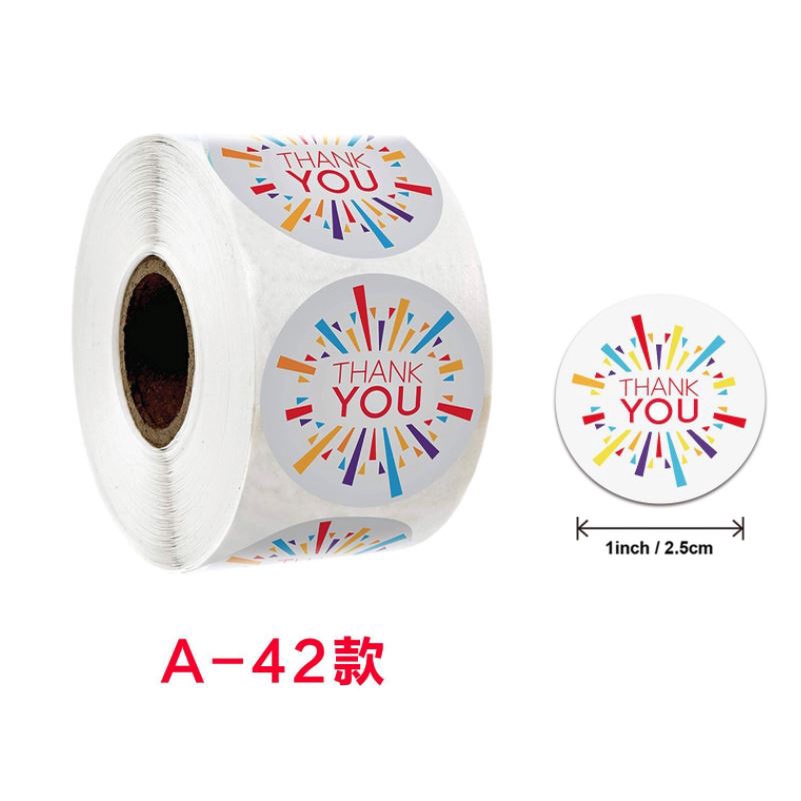 

Sticker Stiker Roll Label Cookies THANK YOU 27