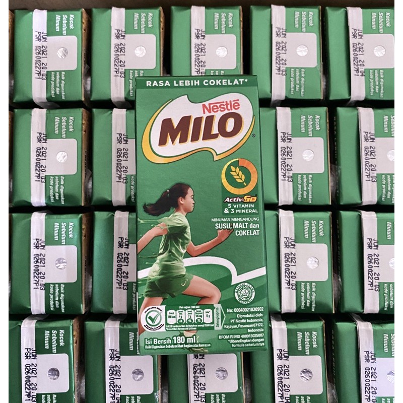 

MILO ACTIVE - GO MINUMAN SUSU COKLAT UHT 180ML