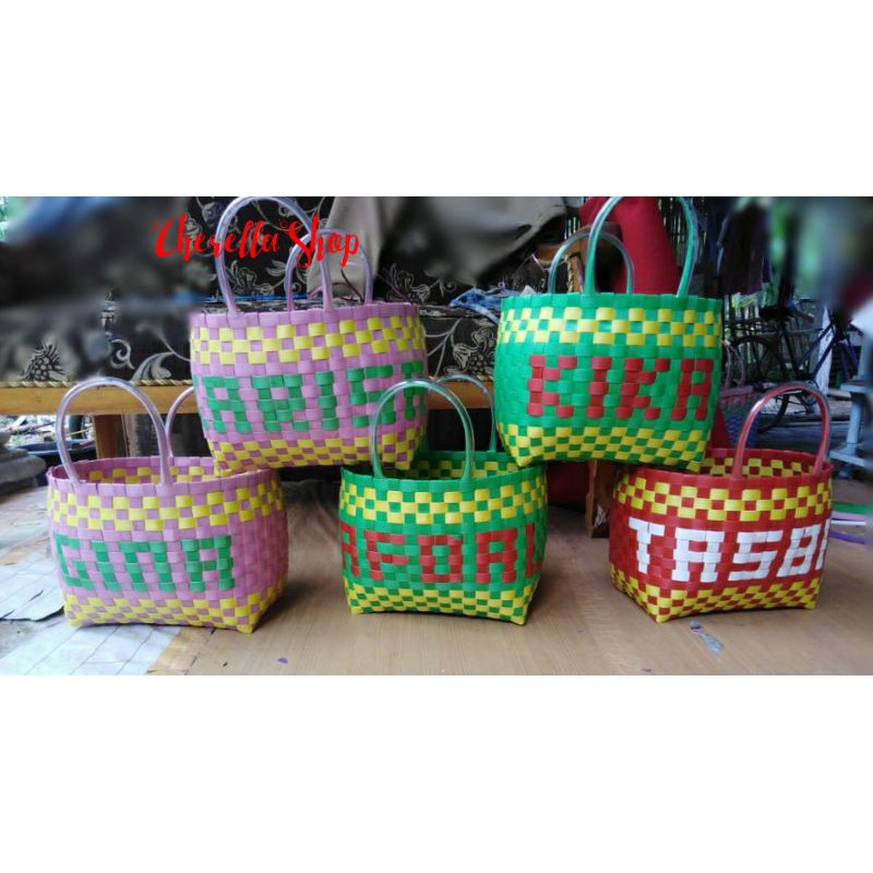Tas Anyaman Plastik *Logo nama*