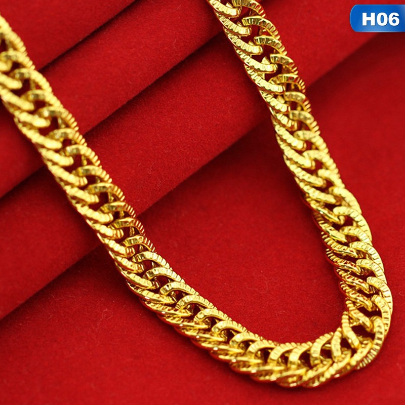 18K Gold Plated 12Mm 60Cm Width Men Hip Hop Chain Necklace Cuban Link Chain