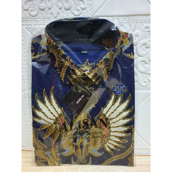 Kemeja Batik Alisan Slimfit dan Reguler Tangan Panjang size 16