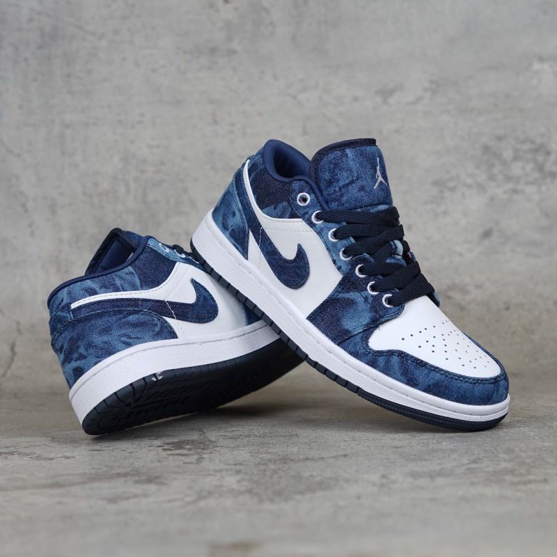 nike low jordan 1 blue