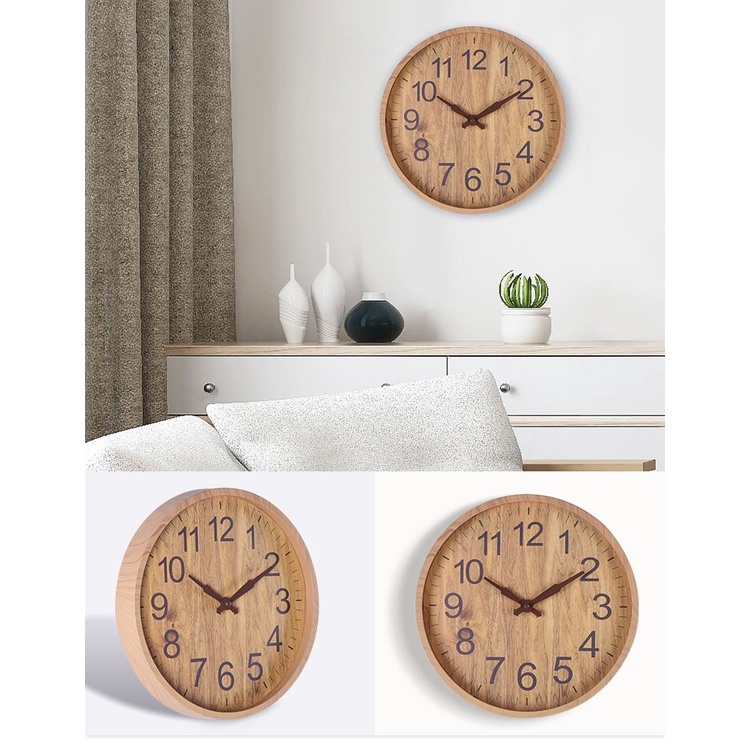 Jam Dinding Scandinavian Minimalis Design FREE BATERAI BEST SELLER