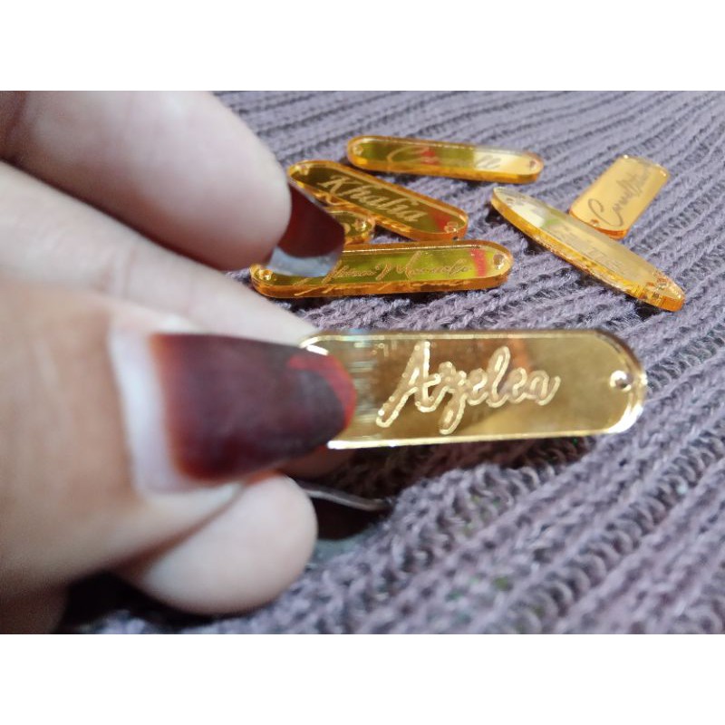 Label merk hijab akrilik