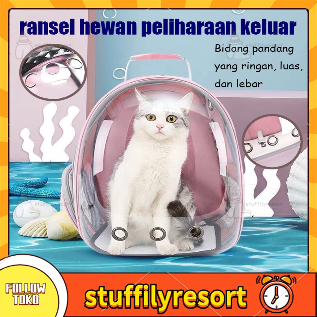 COD/Tas Astronout | Tas Astronot Kucing Anjing | Tas Transparan | Pet Cargo Tas Kucing Murah | Tas Ransel Hewan atau Travel Bag Nyaman dan Anti Air Cat Bag Pet Bag