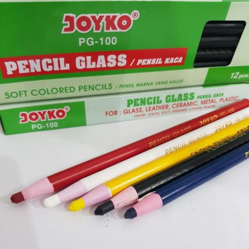 Pensil Jahit / Pensil Kapur / Pensil Kaca / Pensil Warna Warni / Pensil Glass Merk Joyko PG-100