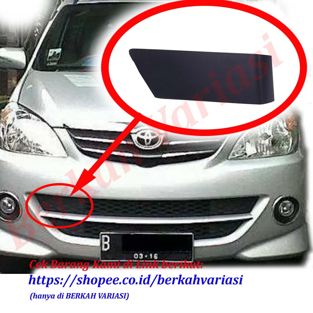 Tutup Bumper Avanza Xenia Type S Kanan Shopee Indonesia